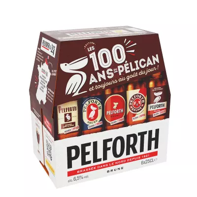 Bia nâu miền Bắc, 6.5°, 6x25cl - PELFORTH