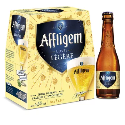 Bière Blonde d'Abbaye Cuvée Légère, 6x25cl - AFFLIGEM