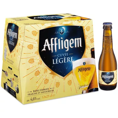 Bière Blonde Légère Belge d'Abbaye, 4.6°, 12x25cl - AFFLIGEM