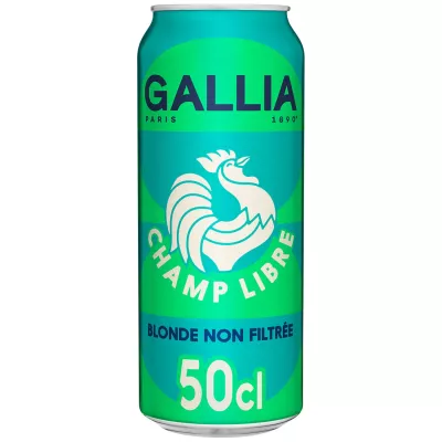 Bière Blonde Non Filtrée 5.8° CHAMP LIBRE 50cl - GALLIA