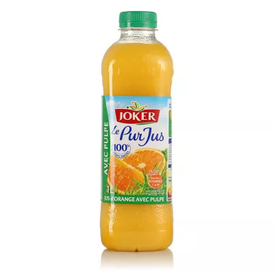 Pur jus d'orange avec pulpe  1L - JOKER