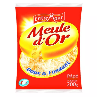 Fromage meule d'or râpé fermeture zip 200g - ENTREMONT