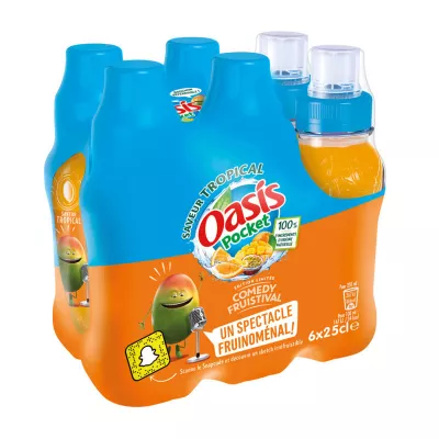 Boisson aux fruits Tropical Mini 6x25cl - OASIS