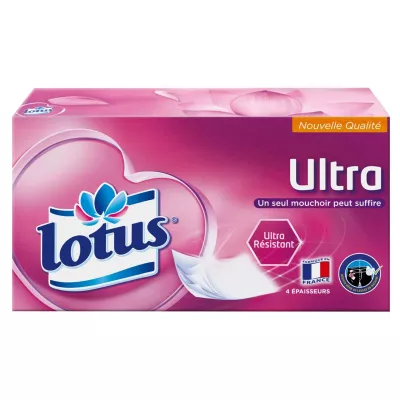Mouchoirs Ultra Résistant X72 - LOTUS
