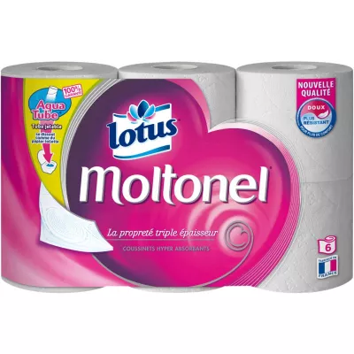 Papier toilette moltonel x6 - LOTUS
