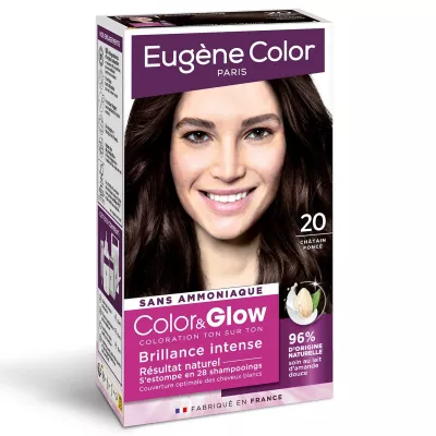 Colore dei capelli 20 Castano scuro Color&glow - Eugene Color