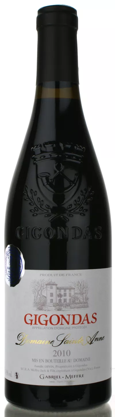 Red Wine Gigondas Domaine Sainte Anne 2010 15% 75cl - GABRIEL MEFFRE