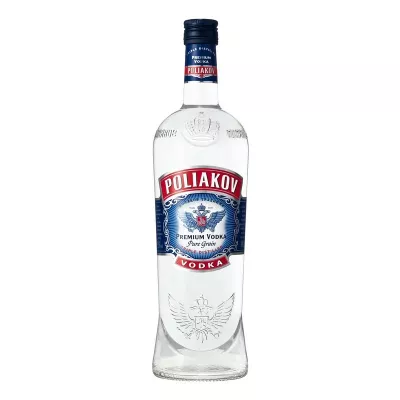 Vodka pure grain, 37,5°, bouteille de 1,5l, POLIAKOV