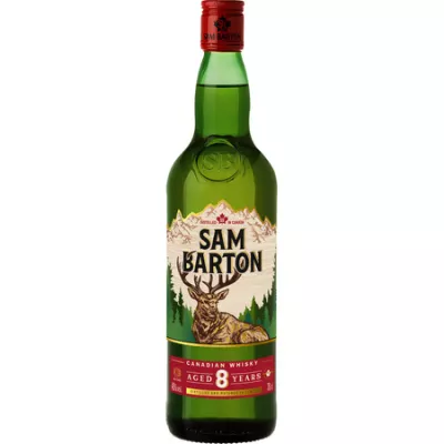 कैनेडियन व्हिस्की 8 वर्ष 40° 70सीएल - SAM BARTON