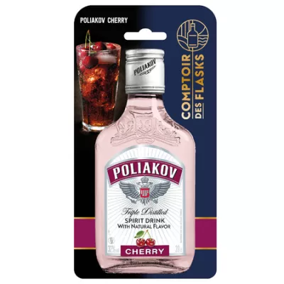 20cl Flask Vod Poliakov Cherry