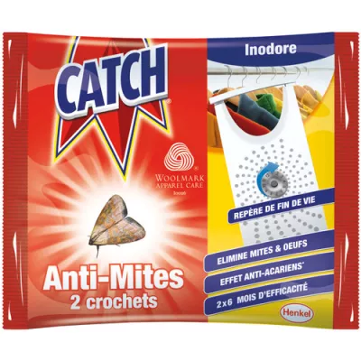 Crochets anti-mites inodore x2 - CATCH