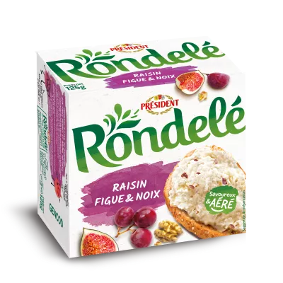 Fromage Frais Rondelé Raisin Figue Noix 125g - PRESIDENT