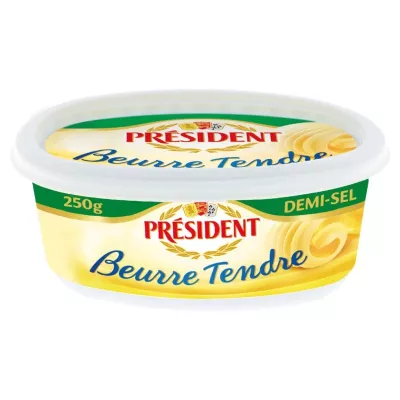Mantequilla blanda semisalada 250g - PRESIDENT