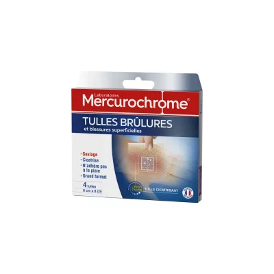 Tulle Burns X4 -mercurocromo