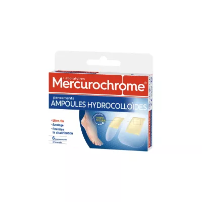 Hydrocolloid Dressings Ampoules X6 - Mercurochrome