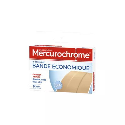 Dressing Strip to Cut 10 Cmx6 Cm - Mercurochrome