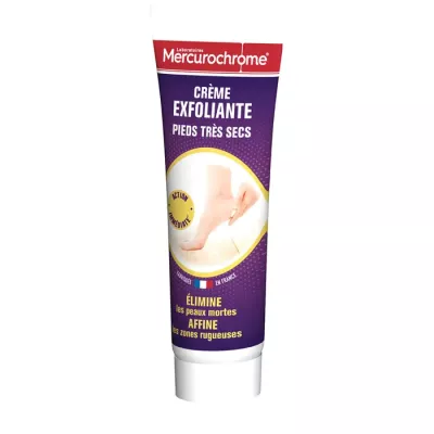 Crème Exfoliante Élimine Les Peaux Mortes Affine Les Zones Rugueuses Pour Pieds Très Secs 75ml - MERCUROCHROME