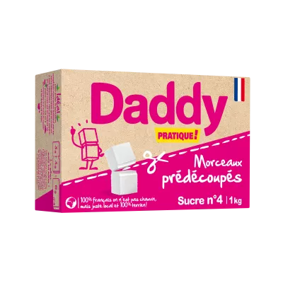 Sucre Blanc En Morceaux N°4 1kg - DADDY