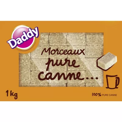 Pure cane sugar pieces 1kg - DADDY