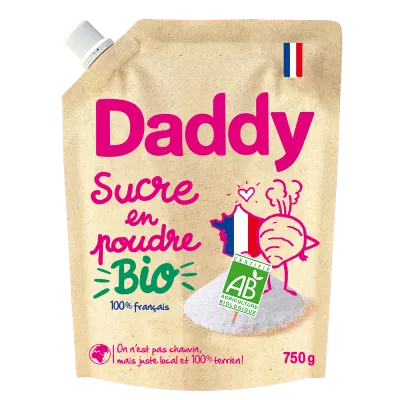 Sucre Poudre Betterave Bio 750g - DADDY