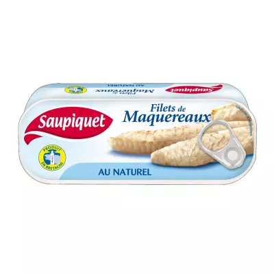 Filets de Maquereaux Naturel, 169g - SAUPIQUET