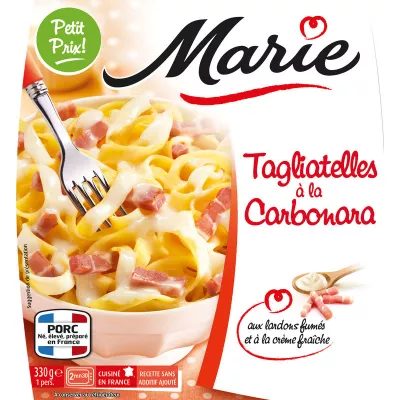 Tagliatelles à la carbonarra 330g - MARIE