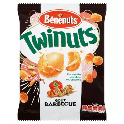 Twinuts Gecoate Pinda's Barbecue Smaak, 150g - BENENUTS