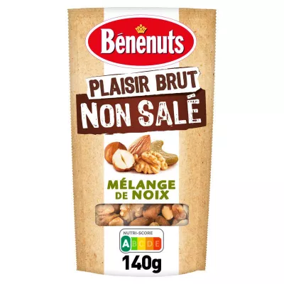 Mengsel van ongezouten zaden: amandelen, walnoten, cashewnoten, hazelnoten, 140 g - BENENUTS