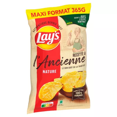 オールド ネイチャー マキシ 再密封可能なポテトチップス、365g - LAY'S