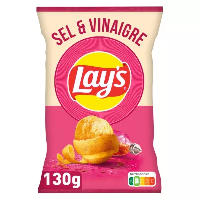 Salt And Vinegar Crisps 130g - LAY'S
