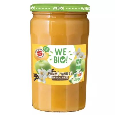 Composta di Mela Vaniglia Bio Senza Zuccheri Aggiunti 630g - Webio!