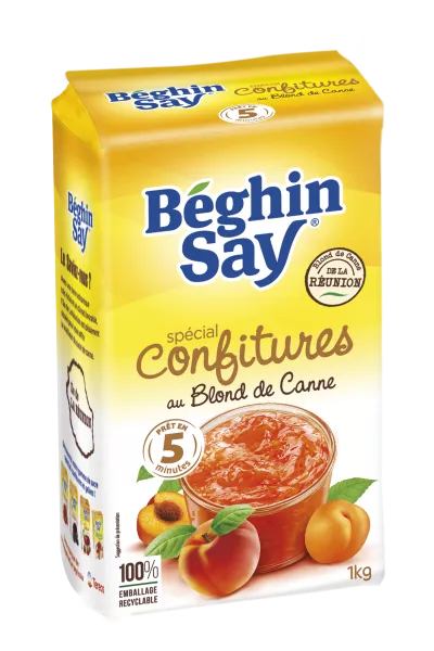 Sucre spécial confitures au blond de canne 1kg - BEGHIN SAY