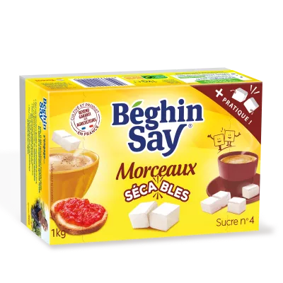 Sucres Morceaux Sécables 1kg - BEGHIN SAY