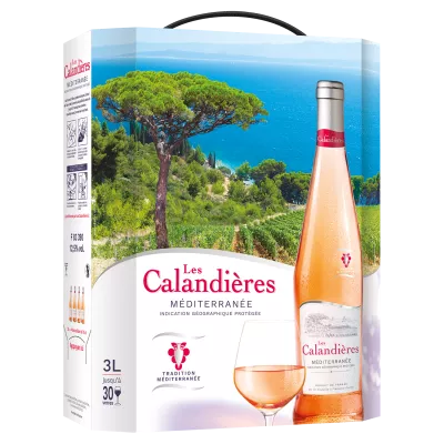 Vin Rosé Méditerranée, 3l - LES CALANDIERES