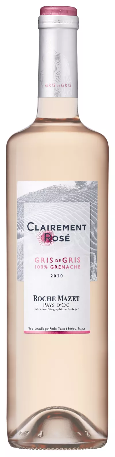Rosé Wine Gris de Gris Clearly Rosé 100% Grenache 2020 12.5% ​​75cl - ROCHE MAZET