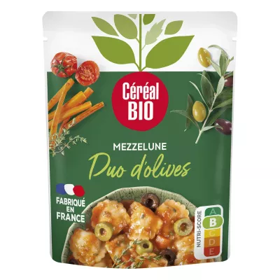 Ready Meal Mezzelune Duo Of Organic Olives 280g - Cereal Bio