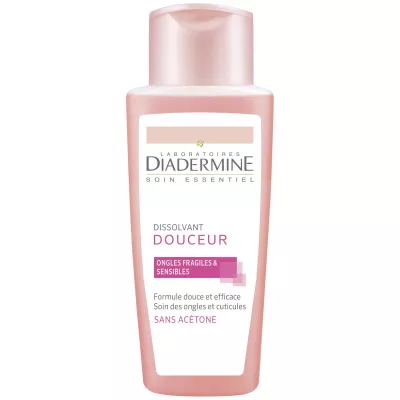 Gentle nail polish remover without acetone 125ml - DIADERMINE