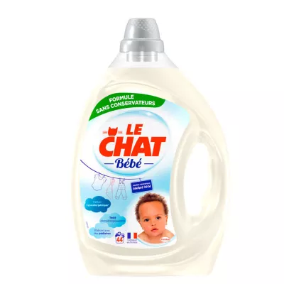 Lessive liquide bébé hypoallergénique 2;2l - LE CHAT