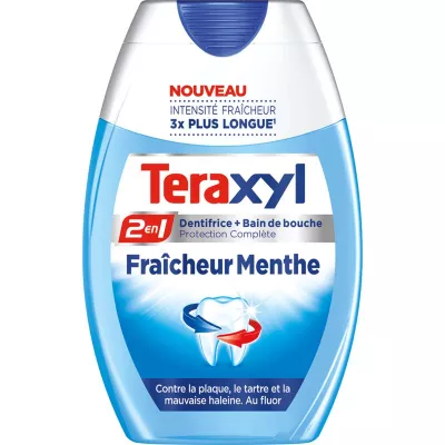 Dentifrice 2 en 1 fraîcheur menthe 75ml - TERAXYL