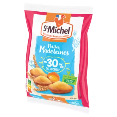 Madeleines Petites Natures -30% Sugar 400g - St Michel