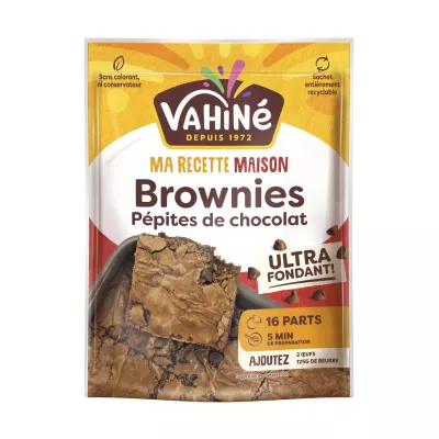 Prepare Brownies Pepites Choco - VAHINE