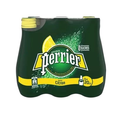 Eau Gazeuse Aromatisee Citron 20cl Vp X 6 - PERRIER