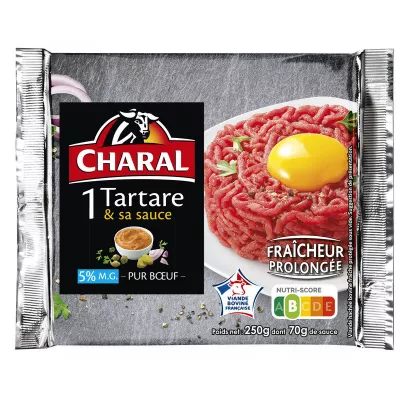 تارتار 5% صافي 180 جرام مع الصلصة 70 جرام - CHARAL