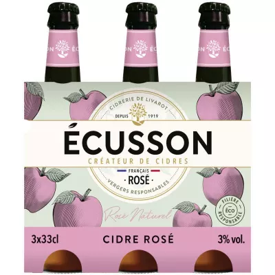 Cidre Rosé Délicat 33cl -  ECUSSON