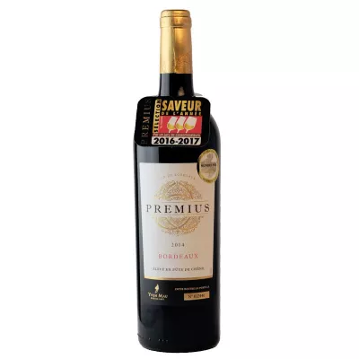 Vin rouge Bordeaux  Premius, 12.5°, 75cl - YVON MAU