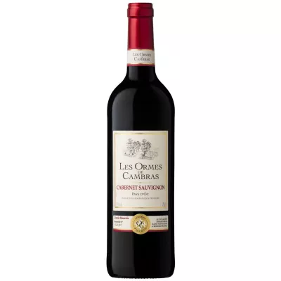 Vin Rouge Pays d'Oc Cabernet Sauvignon, 75cl - LES ORMES DE CAMBRAS