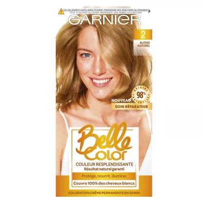 Coloration Cheveux Permanente 2 Blond Naturel -GARNIER
