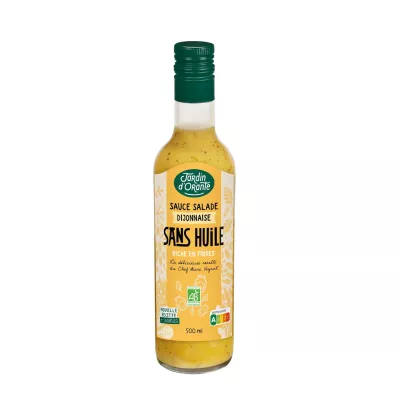 Sauce Salade Dijonnaise Sans huile bio 500ml - Le Jardin D'Orante