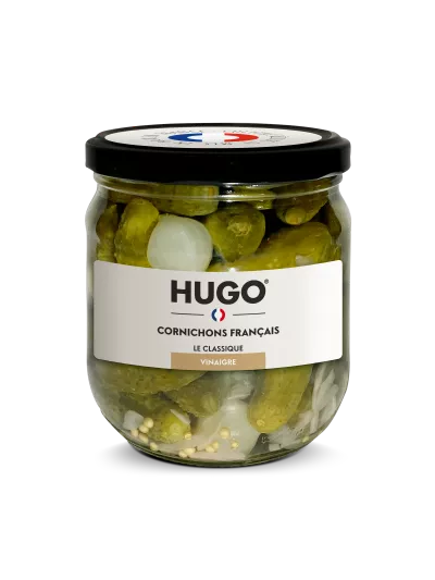 Cornichon Français au Vinaigre, 210g - HUGO