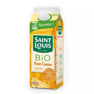 Sucre poudre pure canne BIO 750g - SAINT LOUIS